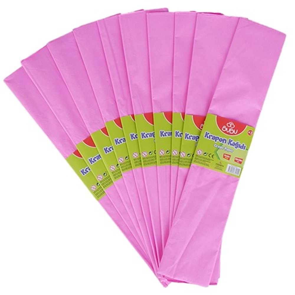 Bubu Krapon Kağıdı 50x200 Pembe (1 Adet)