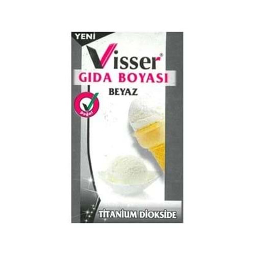 Visser Toz Gıda Boyası 9Gr Beyaz (1 Adet)