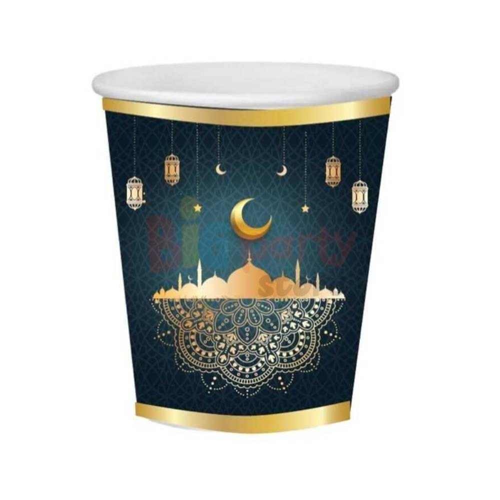 Ramazan Karton Bardak 8 oz - 8 li