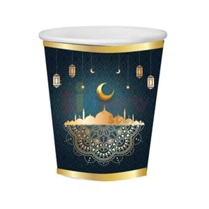 Ramazan Karton Bardak 8 oz - 8 li
