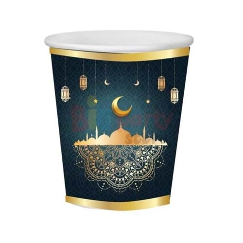 Ramazan Karton Bardak 8 oz - 8 li