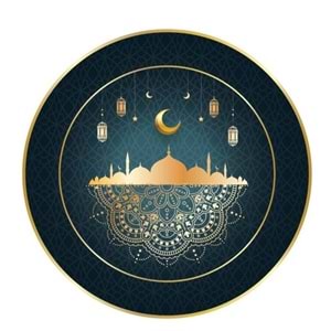 Ramazan Karton Tabak 23cm - 8 li