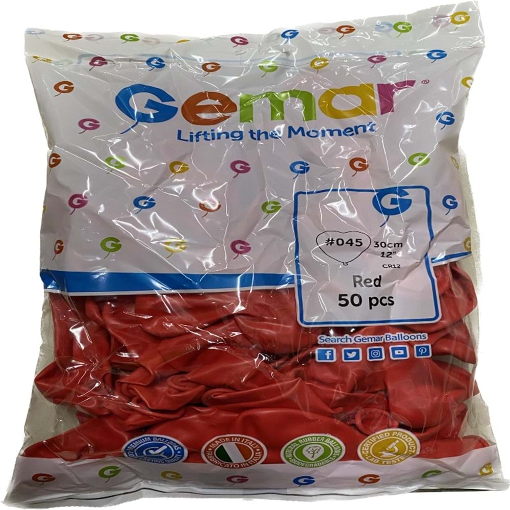 Gemar Balon Baskılı Türk Bayrağı G110 30cm 12