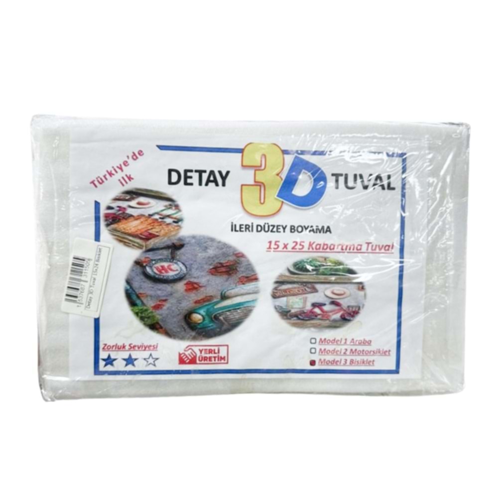 3D Tuval 15x24 Bisiklet