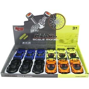 Vardem Oyuncak Çek Bırak 1:36 Metal Spor Araba KM-36121C (1 Adet)