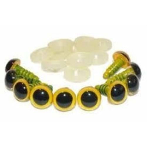 Vidalı Göz 10mm Sarı (1 Adet)