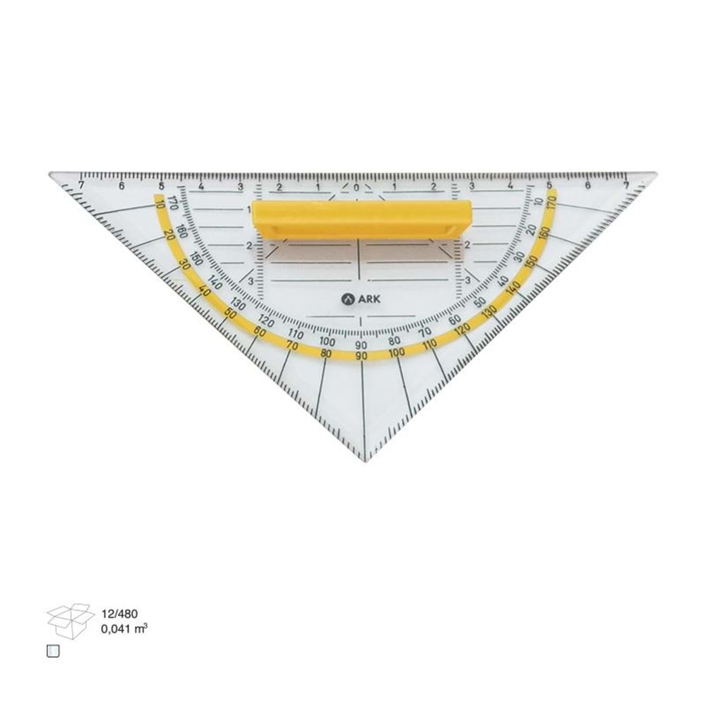 Ark Geodirect Üçgen Gönye Cetvel 32 cm x 45 Kod:082