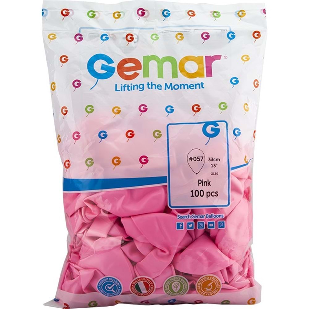 Balon G120 33Cm 100 Lü Pembe #57