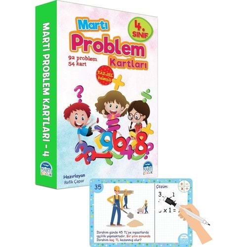 Martı 4. Sınıf Problem Kartları Yaz Sil