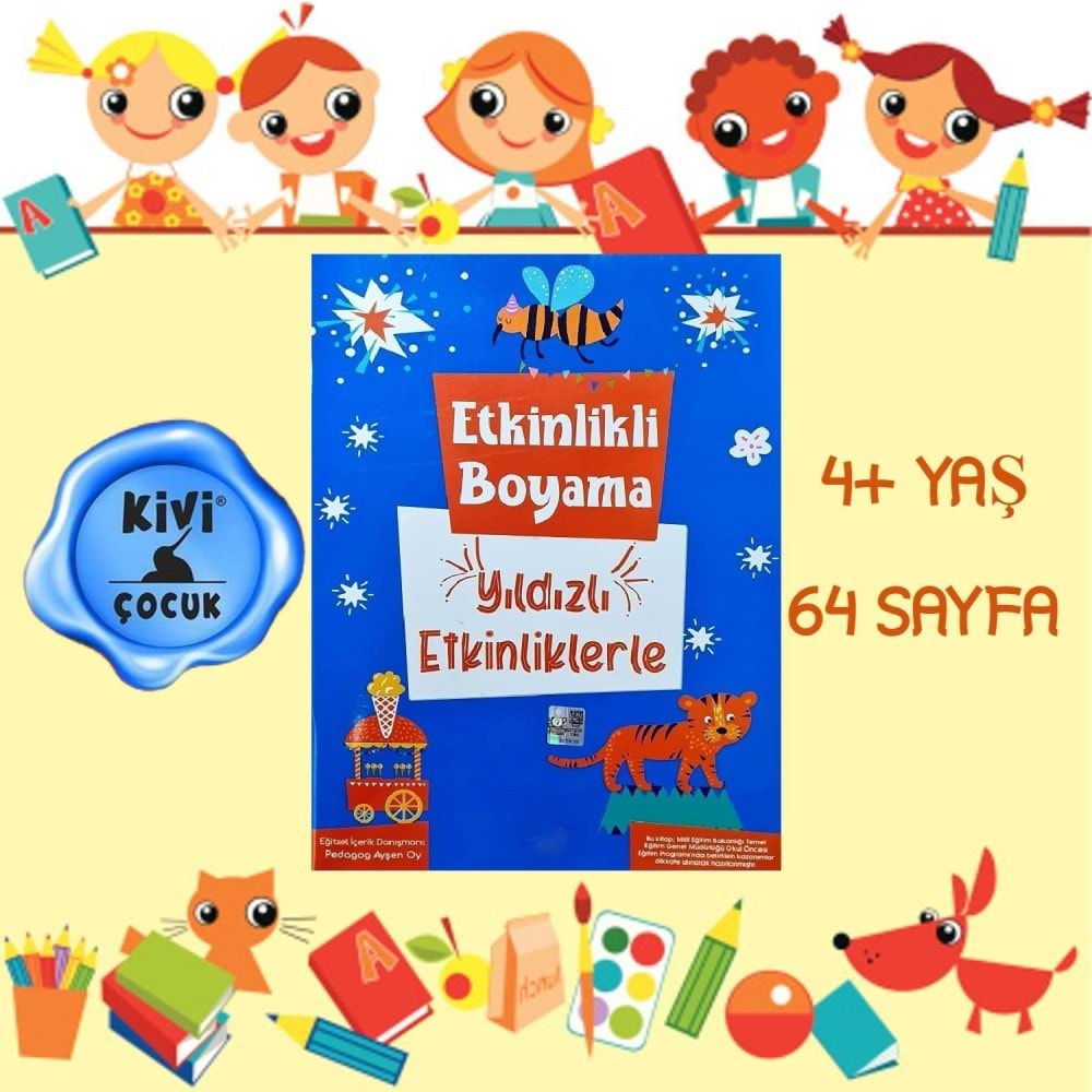 Kivi Çocuk Etkinlikli Boyama Yıldızlı Etkinliklerle