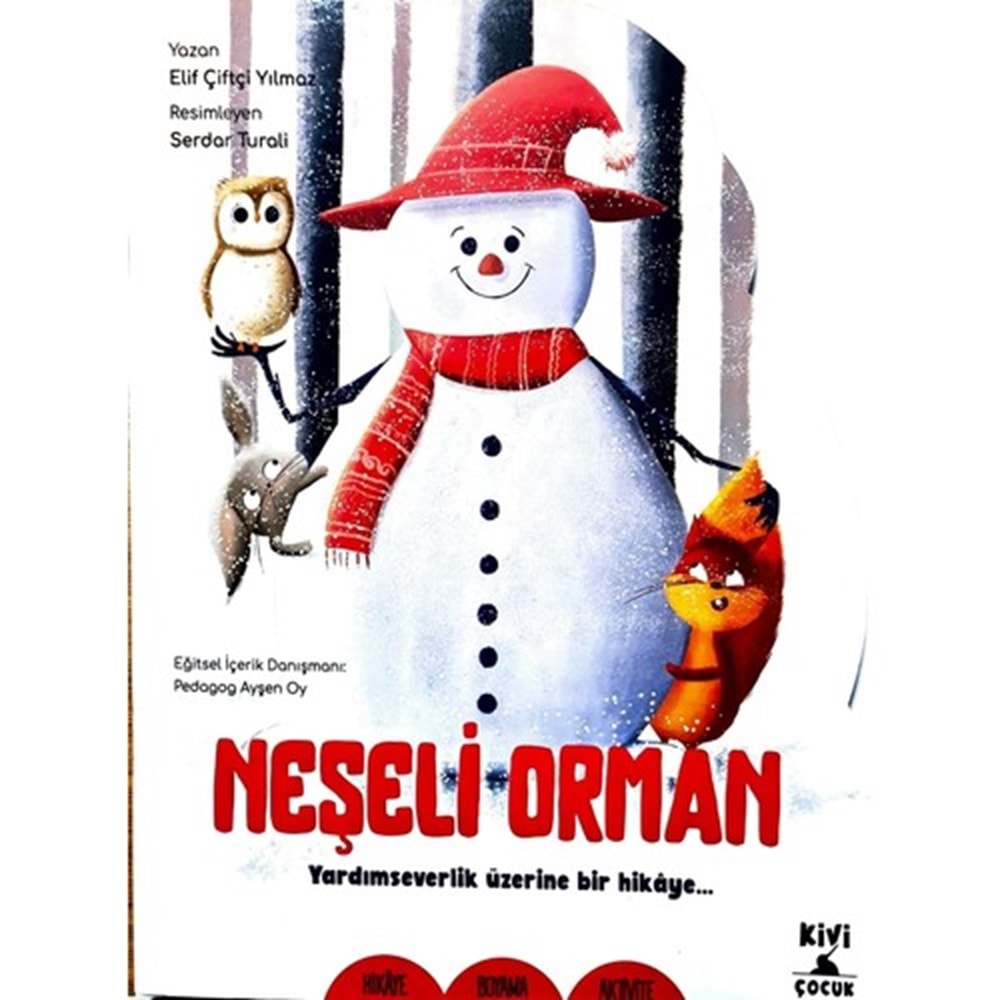 Kivi Çocuk Şekilli Kitaplar Neşeli Orman