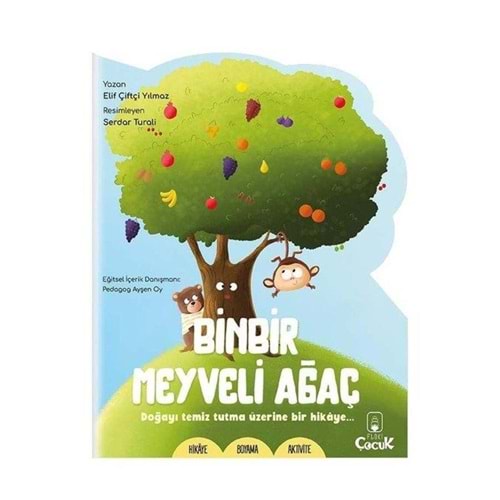 Kivi Çocuk Şekilli Kitaplar 3Lü Aktivite Binbir Meyveli