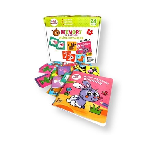 Karatay Yayınları Bebek Akademisi Memory Eş Kartlar Sevimli Hayvanlar