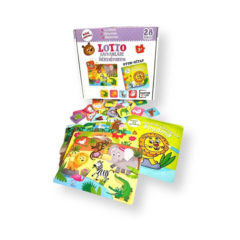 Karatay Yayınları Bebek Akademisi Lotto Hayvanları Öğreniyor