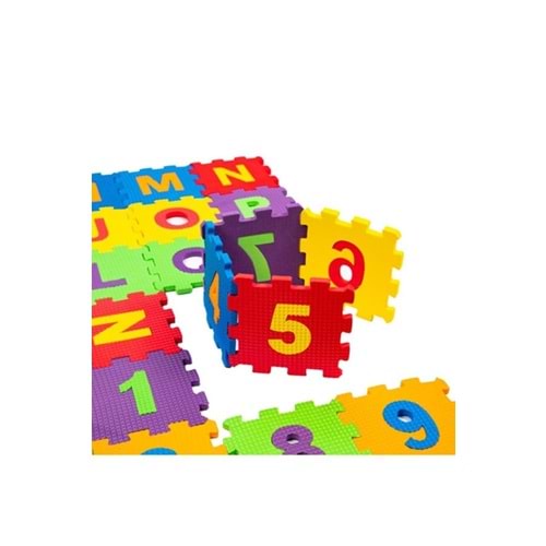 Matrax Oyuncak Eva Puzzle Yer Matı 12x12 7mm Harfler ve Sa