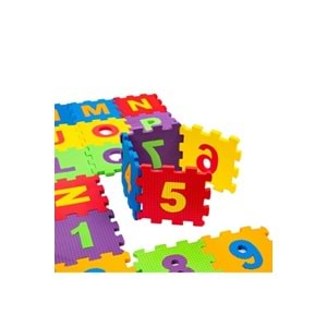 Matrax Oyuncak Eva Puzzle Yer Matı 12x12 7mm Harfler ve Sa