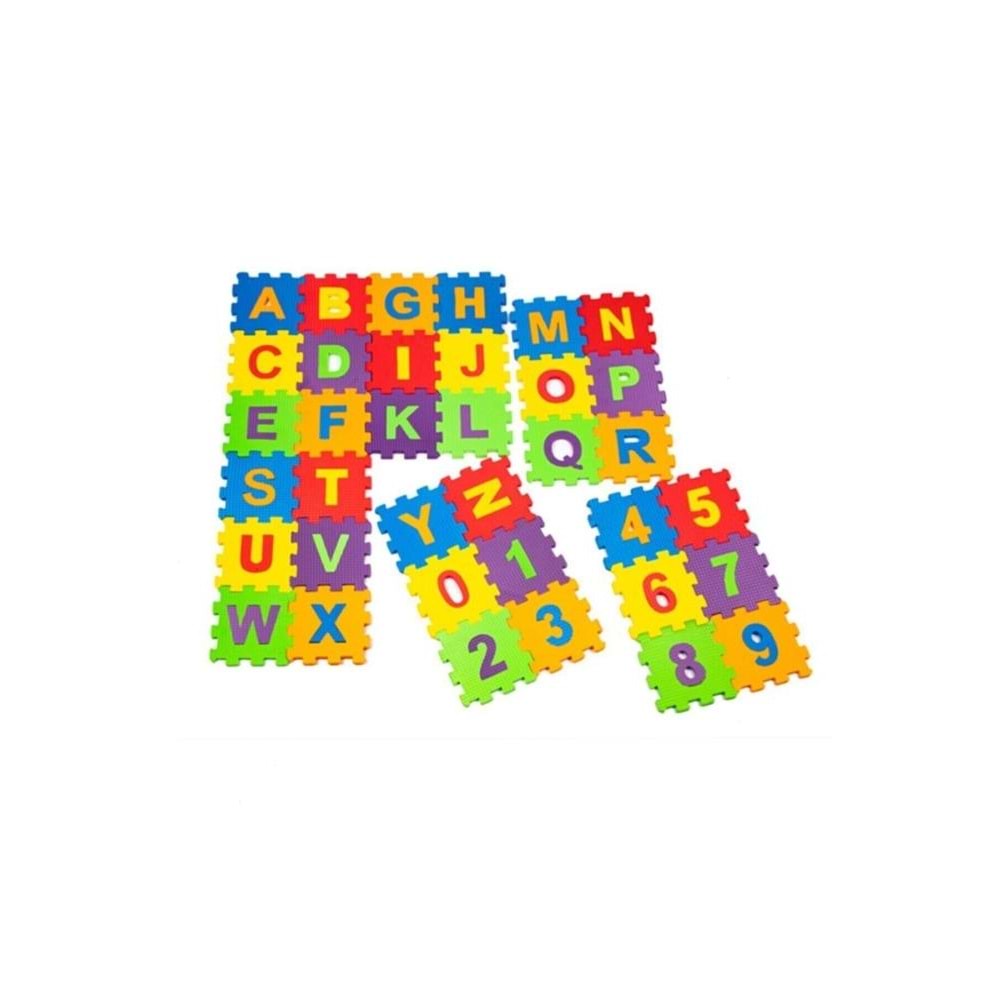 Matrax Oyuncak Eva Puzzle Yer Matı 12x12 7mm Harfler ve Sa