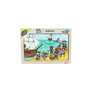 Play Wood Ahşap Eğitici Puzzle Korsan ONY-53