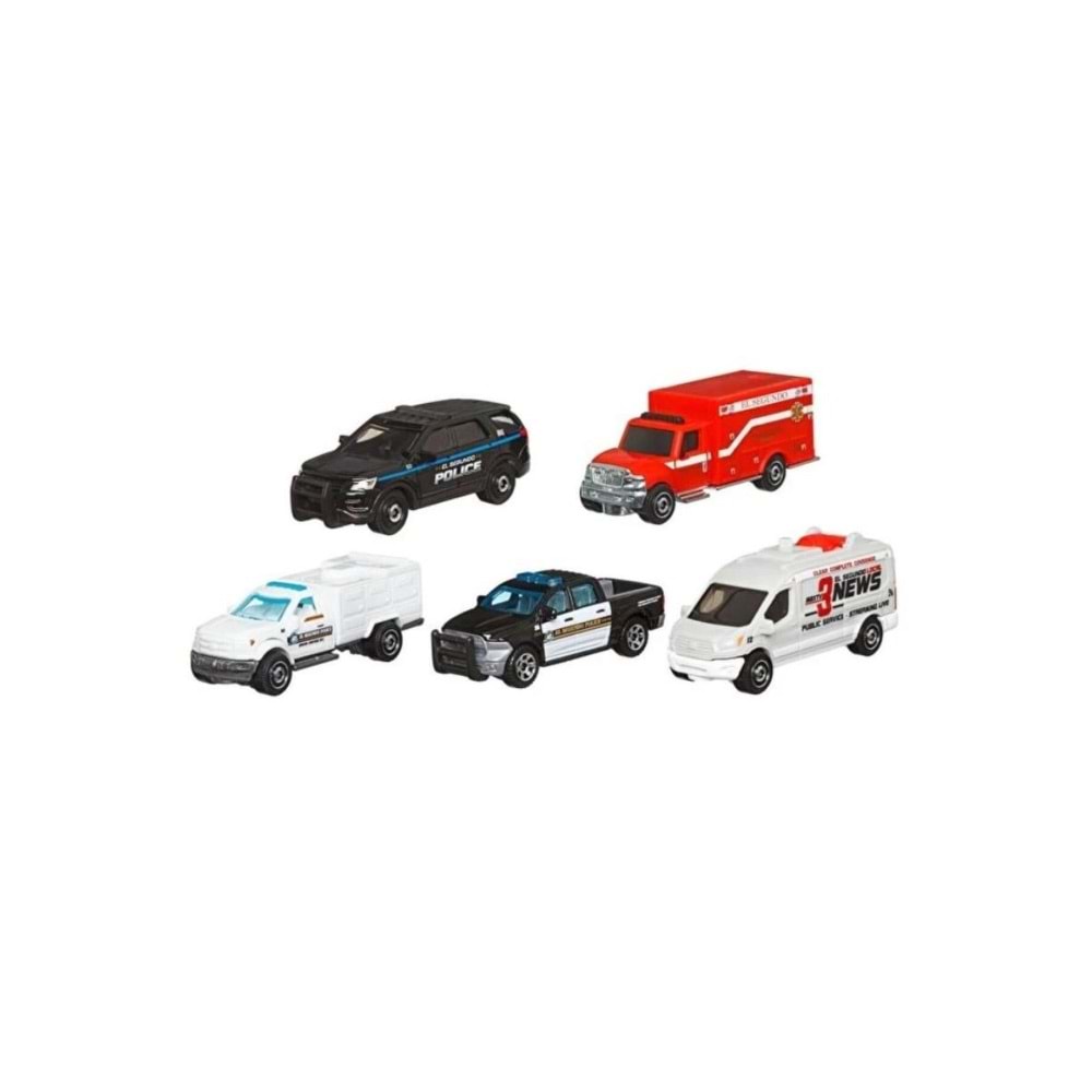 Mattel Matchbox 5 Li Araba Seti C1817