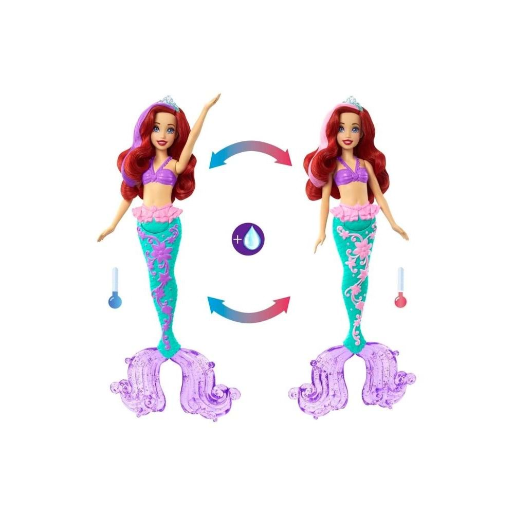 Mattel Renk Değiştiren Saçlı Deniz Kızı Ariel HLW0