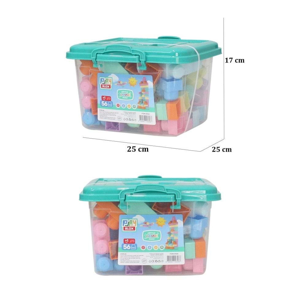 Play Blox Pastel 56 Parça Kovalı 3066 00306