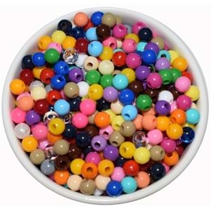 Plastik Makrome Boncuk 6Mm K.Askılı 12704