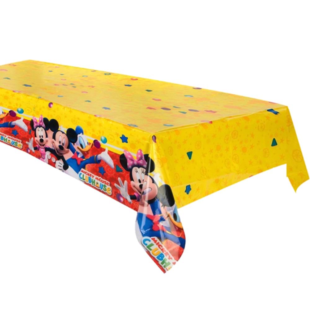 Kika Mickey Rock The House Kağıt Masa Örtüsü