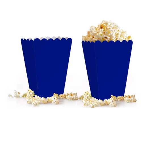 Kika Popcorn Kutusu 8 Li Düz Lacivert