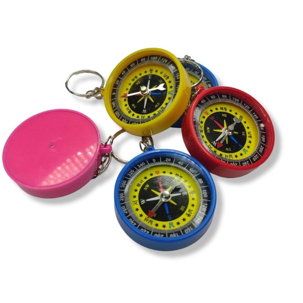 Renkli Pusula Anahtarlıklı 04682 (1 Adet)