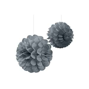 Kika Gümüş Kağıt Top Süs 2li