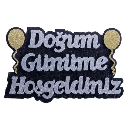 Kika Strafor Süs D.Günüme Hoşgeldiniz Balonlu Gümü