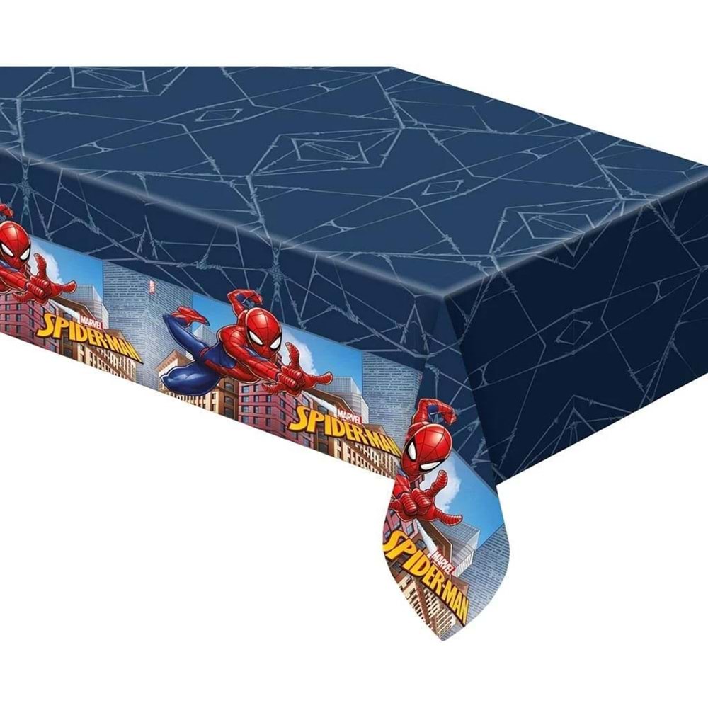 Kika Spiderman Crime Fighter Plastik Masa Örtüsü