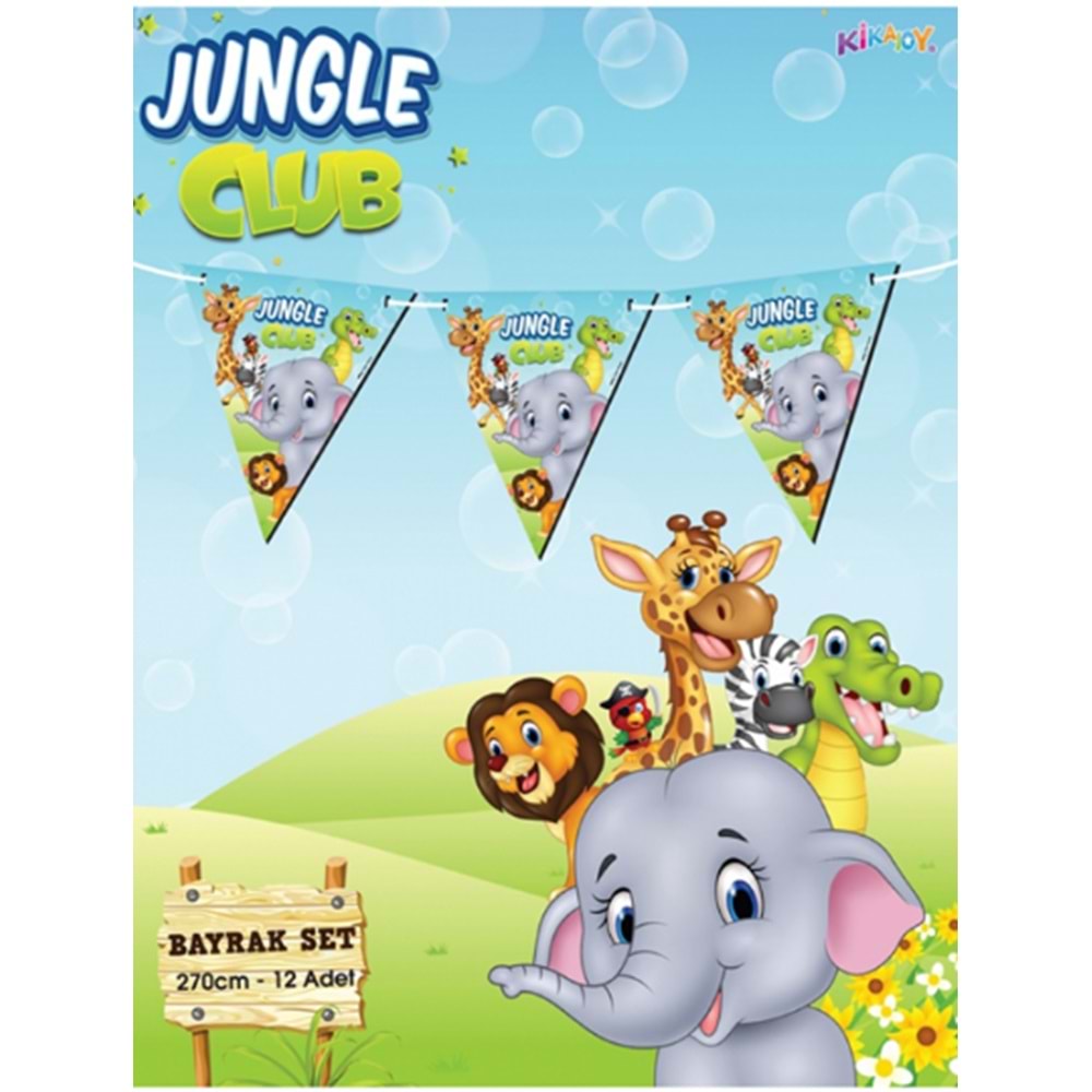 Kika Jungle Club Üçgen Flama
