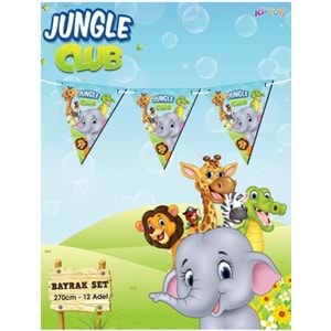 Kika Jungle Club Üçgen Flama