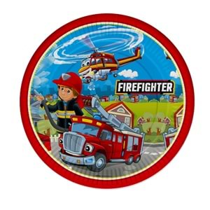 Kika Firefighters Karton Tabak 23cm 8 Li