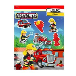 Kika Firefighters DIY-CUT Özel Kesim Banner