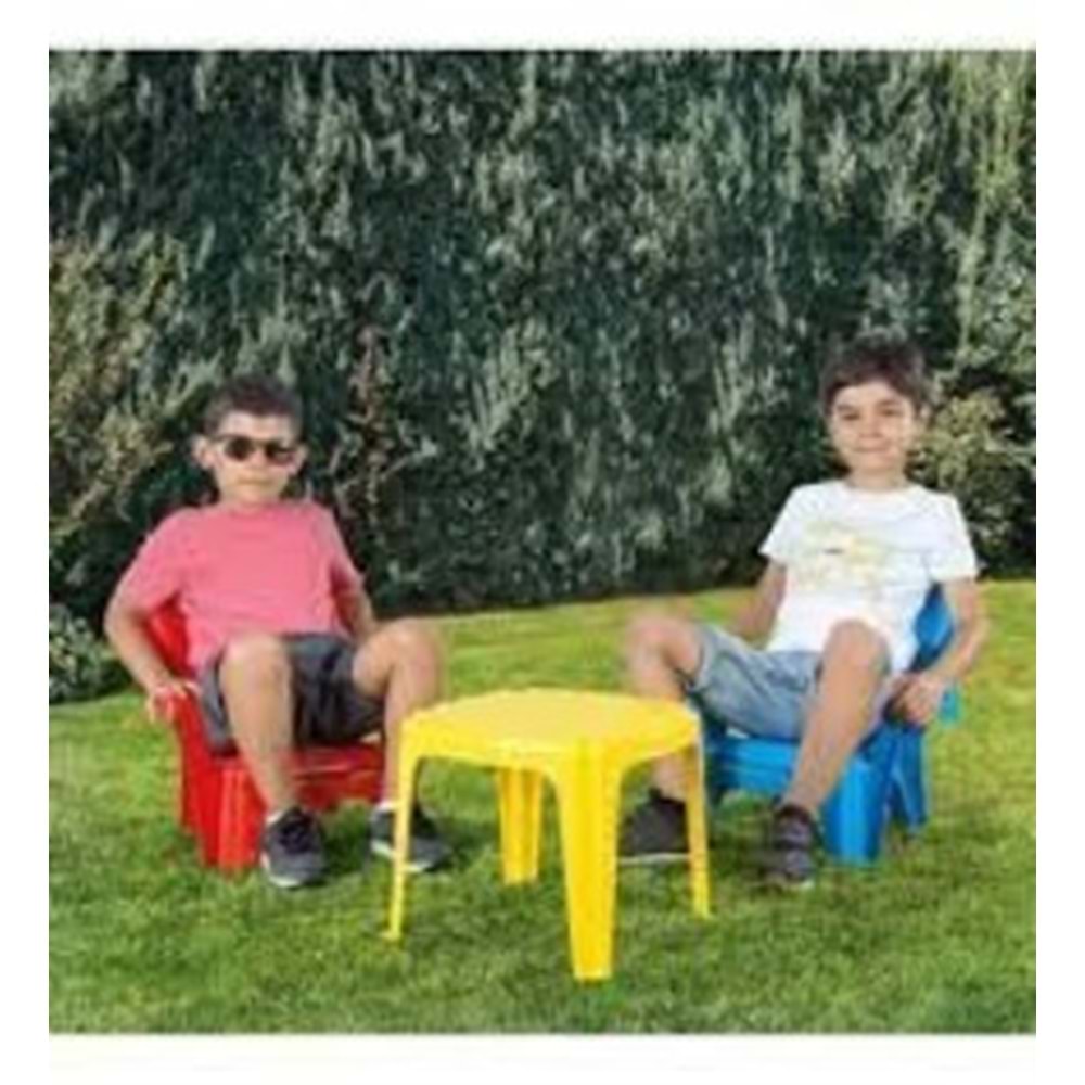 Dolu Oyuncak Masa ve 2 Li Sandalye Set