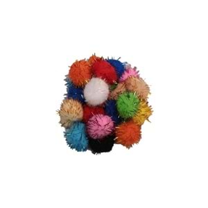 Simli Ponpon 3Cm Askılı 12 Li