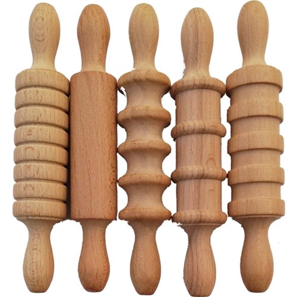 Ahşap Merdane Seti 5 Li