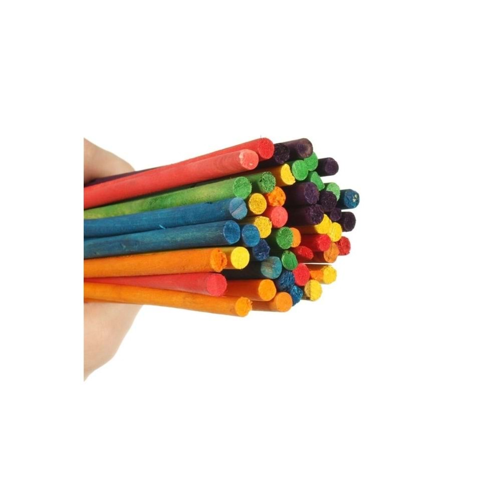 Masis Yuvarlak Çubuk Renkli 15cm 50 Li (1 Adet)