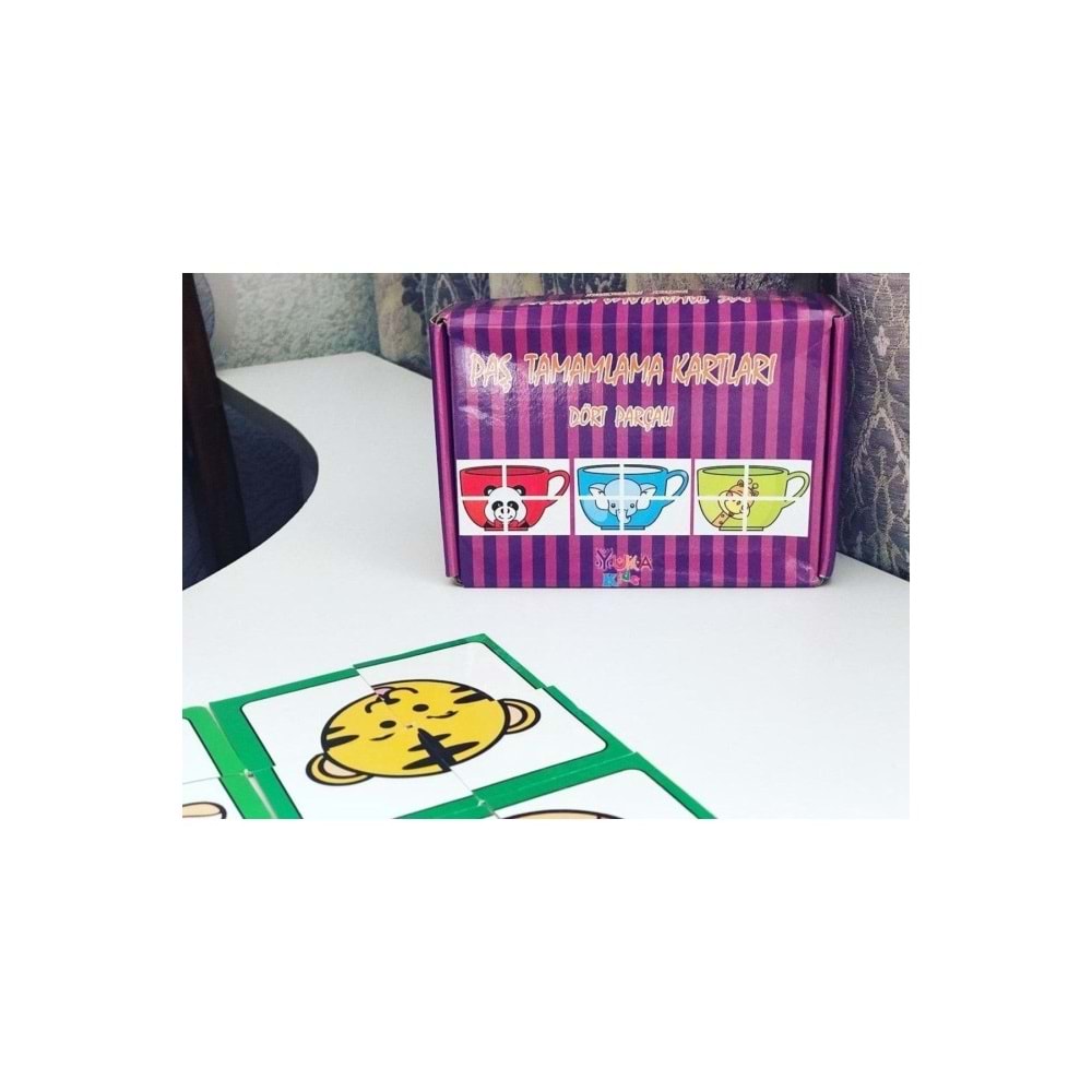 Yuka Kids Paş Tamamlama Kartları Dört Parçalı