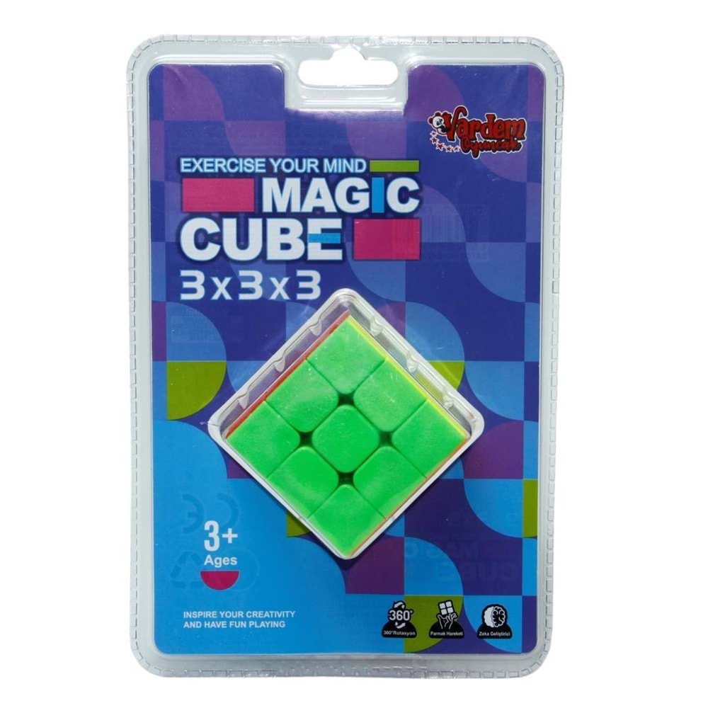 Vardem Oyuncak Vakumlu Magic Cube Zeka Küpü 3x3x3