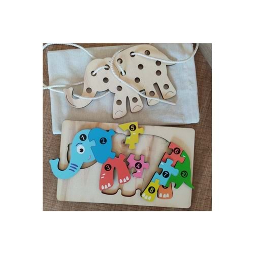 Ankebut Fil Modelli 2 Parça İp Geçirmeli Renkli