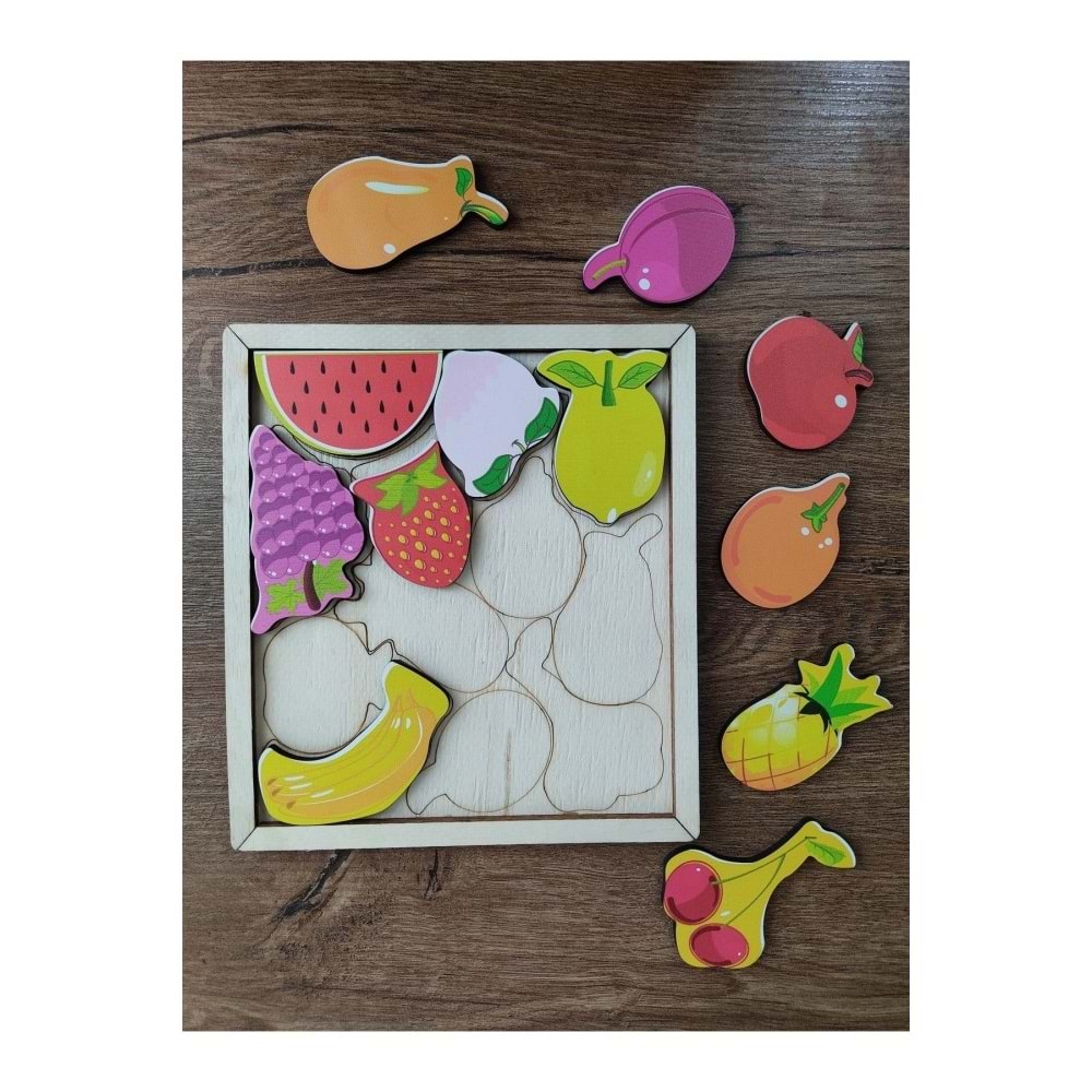 Ankebut Oyuncak Meyveler Puzzle 18*20 Cm