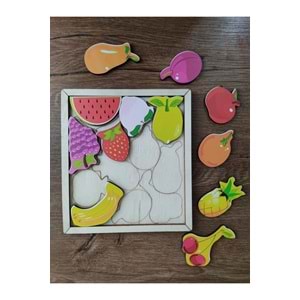 Ankebut Oyuncak Meyveler Puzzle 18*20 Cm