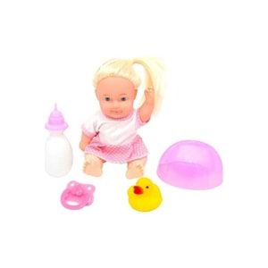 Global Roza Altını Islatan Bebek Seti 23cm