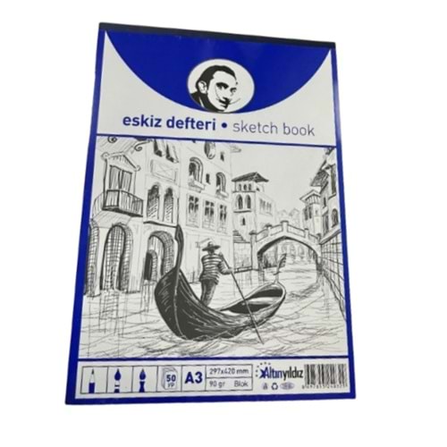 Altınyıldız Eskiz Defteri Blok A3 50yp
