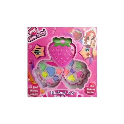 Limon Oyuncak Çilek Kutulu Üçlü Makyaj Seti