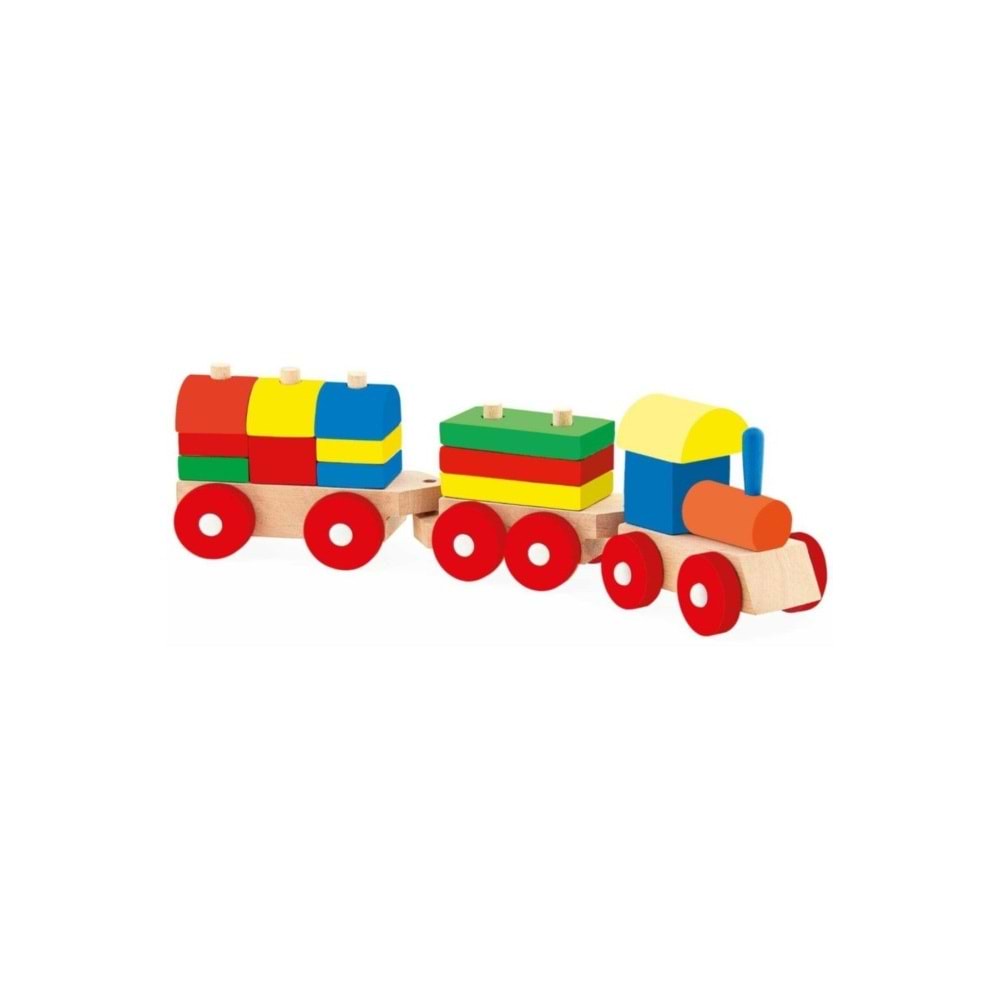 Play Wood Kutuda Ahşap Eğitici Bloklu Tren Ony-351