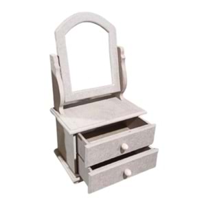 Makyajlık 2 Çekmeceli Klasik Desenli